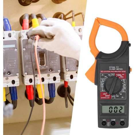 DT266 Pince ampèremétrique numérique de haute précision, multimètre, ampèremètre à pince AC/DC entièrement automatique (1/5)