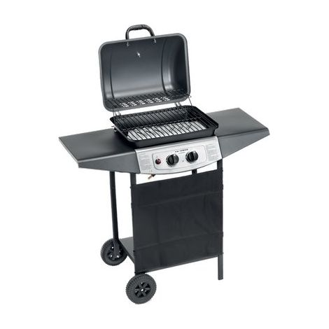 BARBECUE GAS DOUBLE COOKING SYSTEM 2 OMPAGRILL  FUOCHI 2 CM 98X43 H.CM 100 + ROCCIA LAVICA