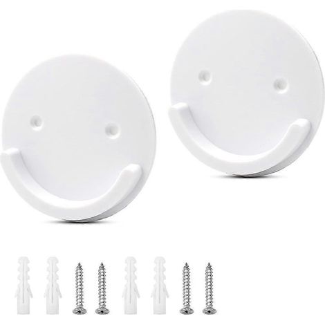 Supports de tringle rideau de douche, 2 pices, supports muraux uni (1/5)