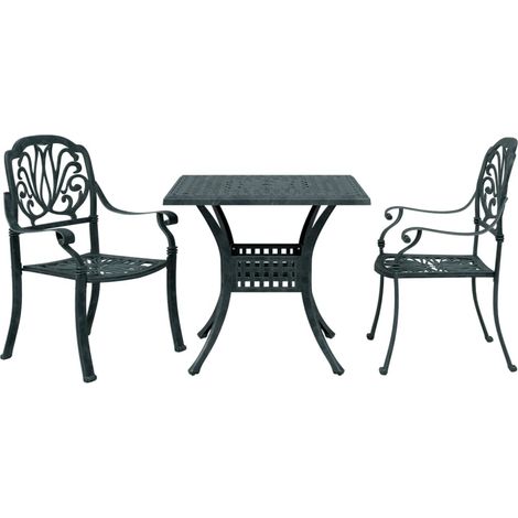 Maison Exclusive - Ensemble de bistro 3 pcs vert aluminium coulé