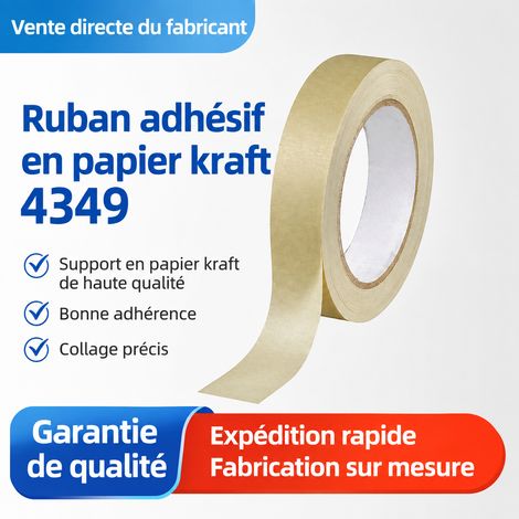 Ruban adhésif de masquage papier crêpe brun 30 mm x 50 m haute température 140°C 30mm 1 kg – Livraison gratuite (1/4)
