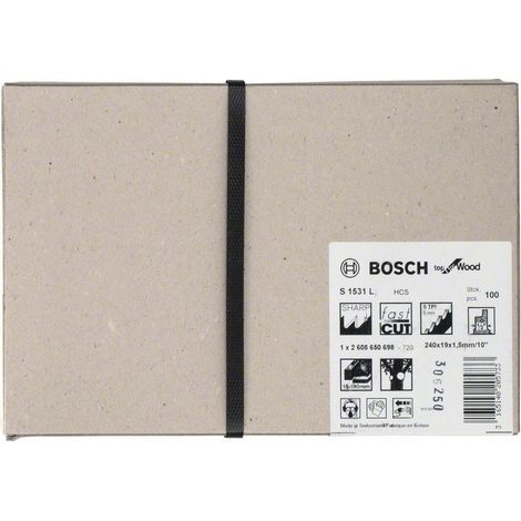 Säbelsägeblatt S 1531 L L.240mm B.19mm TPI 5 5mm 100 St./Karte