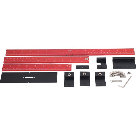 Bohrschablone aus Eisen, verlängerte Ausführung, aus Aluminiumlegierung, Bohrschablone für Schränke zur Holzbearbeitung (1/5)