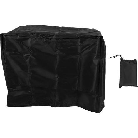 Housse de protection pour groupe électrogène portable avec aération, en tissu Oxford 420D argenté enduit, imperméable et résistante aux UV, pour une utilisation en extérieur. Dimensions : 81 x 61 x 61 (1/5)