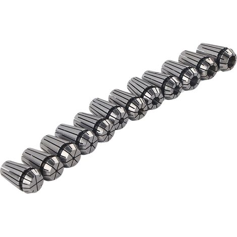 Jeu de 12 pinces à ressort de précision ER16 pour machines de gravure CNC, fraiseuses et tours. (1/5)