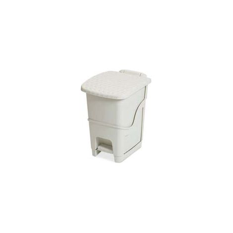 PATTUMIERA RATTAN BIANCO LT.6 ART.440- - cm.20x25x28h. - lt.6 - 14 pezzi DEA HOME