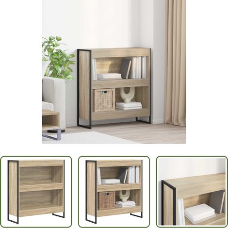 vidaXL Bois d'ingénierie - Bibliothèque Sonoma 80 x 30 x 155 cm Bois d'ingénierie (1/5)