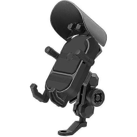 Motorrad-Handyhalterung mit Anti-Schock-Funktion, Fahrradhalterung mit Navigations- und Dämpfungsschutz, Lenkerhalterung – Spiegelhalterung