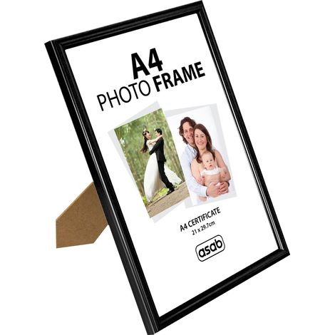 Wooden Black Photo Frame Poster Frames Thin Wood Freestanding Hanging
