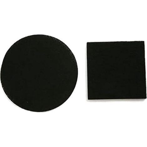 pièces - Filtre - coton filtrant - charbon actif - Tampons filtrants compostables - 1212cm&1616cm - noir - coton (1/5)
