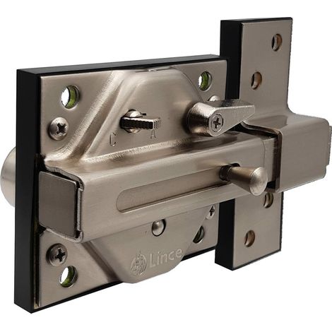 Serratura di sicurezza lince 7930r argento 13 8 cm (1/5)