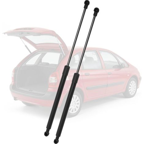 2pcs vérins à gaz compatible avec Xsara Picasso 1999–2012, Vérins de hayon précis de 390N, Amortisseurs de coffre de 672mm compatibles avec les références OE 8731F1, 8731H9 (1/5)