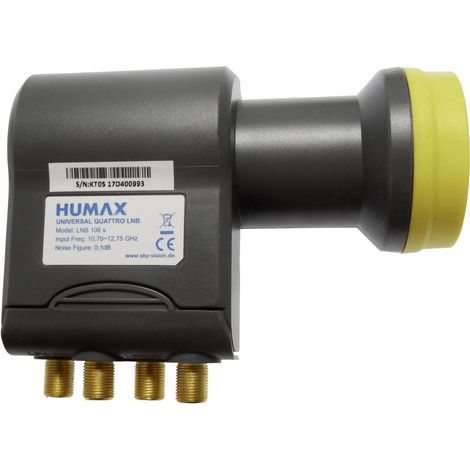 Tête LNB Quattro Humax 106-B Gold - LNB quattro universel avec 4 sorties (1/2)