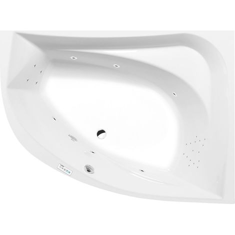 Baignoire balnéo TANYA R, 160x120x49cm, Highline Hydro, chrome (1/3)