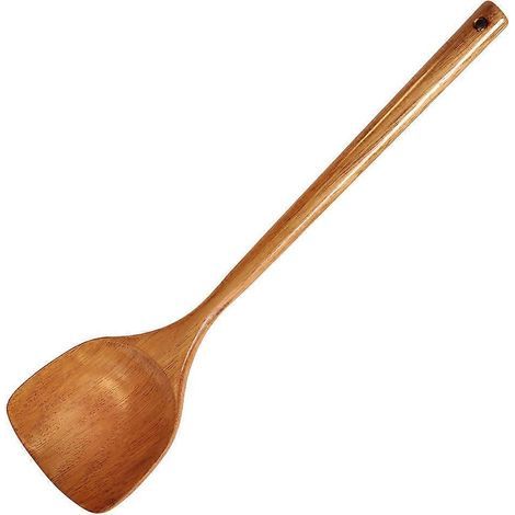 Küchenspatel aus Holz, Wok-Spatel, Kochschaufel, Küchenutensil – 39 x 9 cm – Hellbraun (1/4)