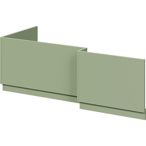 Olive Green MDF 1700mm L Shaped Front and End Bath Panel Set (1/5)