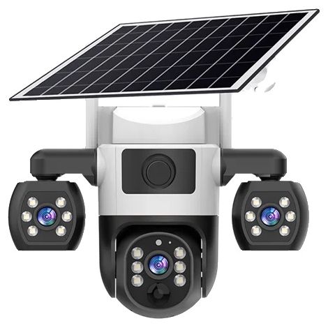 Kamera, 3 Objektive, Solar betrieben, Nur Wifi-Kamera (1/2)