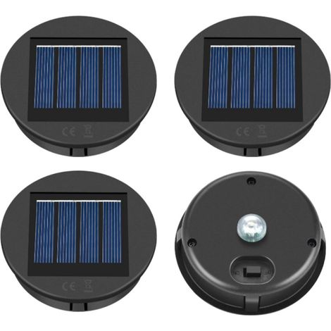Ensemble de remplacement de lampes solaires pour décoration extérieure, éclairage LED blanc chaud étanche, alimenté à l'énergie solaire, installation facile et haute qualité.-AquaForge (1/5)