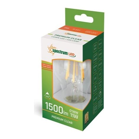 Ampoule LED E27 11W 2700K 1500lm Woj14363 Spectrum (1/4)