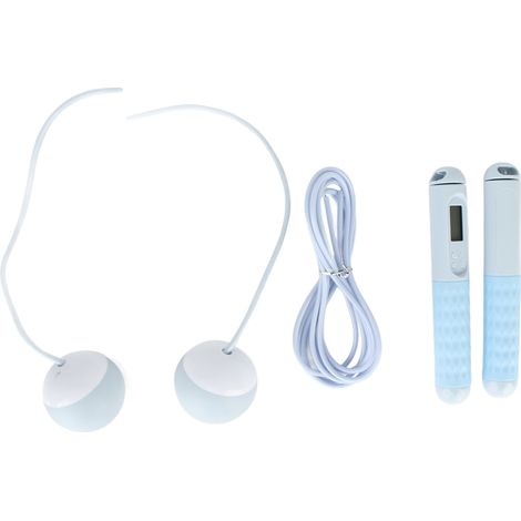 Corde à Sauter avec Compteur Intégré pour Fitness Adulte - Poids Réglable - Batterie Incluse (1/5)
