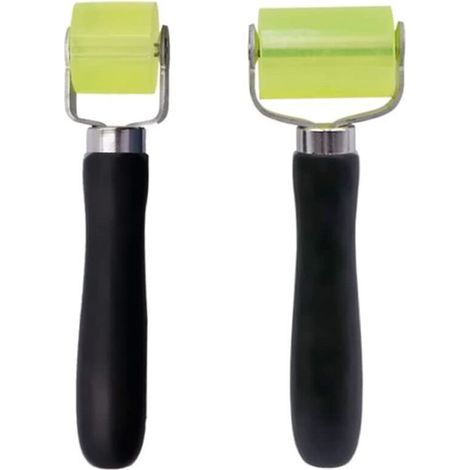 Rullo di pressione manuale in 2 pezzi, rullo pressore in silicone, strumento di riparazione per la riduzione del rumore, rullo compattatore per carta da parati (1/5)