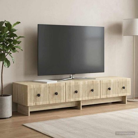 TV-Schränk Sonoma-Eiche 147 x 34,5 x 30 cm Holzwerkstoff (1/5)