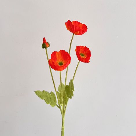 Fleurs artificielles haut de gamme – 10 pièces réaliste type soie, idéales pour décoration de mariage, intérieur et composition florale – teinte Sunset