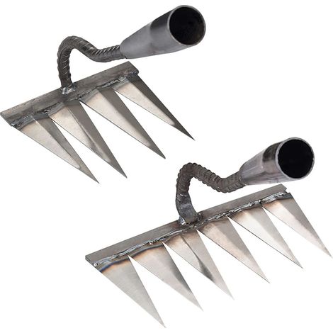 Râteau à désherber en acier, outil de jardinage, râteau à main, outils agricoles (1/5)