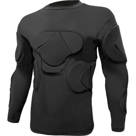 Compression Jersey with Reinforcements, Long Sleeves, Flexible Athletic Protective T-Shirt, Compression Shirt for Footballers, Match (1/5)