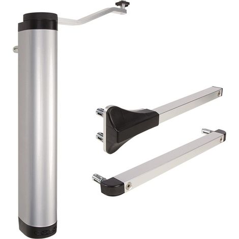 LOCINOX Torschließer VERTICLOSE-2 Aluminium eloxiert silber RetrofitÖffnungswinkel 90/180 ° Torbreite max. 1,5 m Zyklen 500000