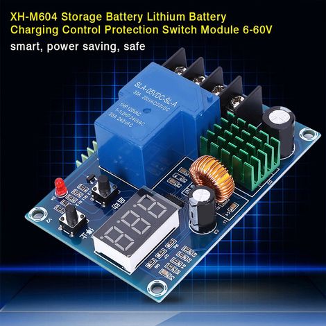 Module de contrôle de charge de batterie XH M604, carte de protection CC 6-60 V pour arrêt de charge automatique (1/5)