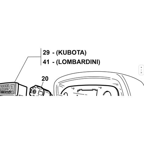 ORIGINAL LOMBARDINI-DAIHATSU D KUBOTA GIANNI FERRARI STEUEREINHEIT-KIT 95599000209