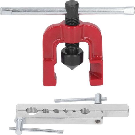 Jeffergarden Kupferrohr-Bördelwerkzeug mit 3/16 Zoll, 1/4 Zoll, 5/16 Zoll, 3/8 Zoll, 1/2 Zoll, 5/8 Zoll Bördelvorrichtungen, Messing- und Aluminiumrohr-Bördelwerkzeug-Set (1/5)