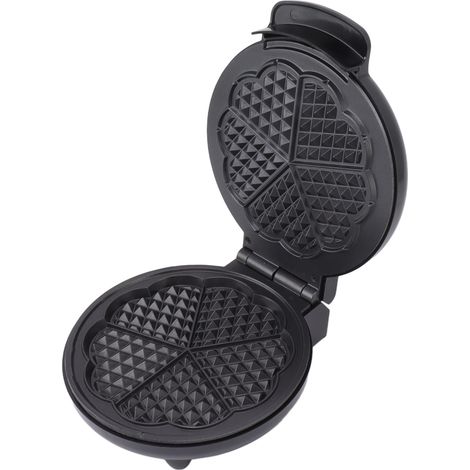 Gaufrier double face avec fonction retournement - Appareil de pâtisserie domestique - Mini gaufrier multifonctionnel - Noir - Prise européenne 220 V (1/5)
