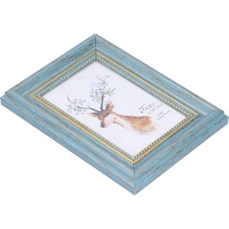 Cadre Photo 4x6 en Bois Naturel - Décoration Murale Moderne, Cadeau Écologique et Unique (1/5)
