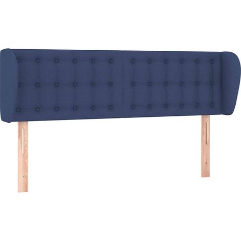 Maison Exclusive - Testiera ad Orecchio Blu 147x23x78/88cm in Tessuto (1/5)