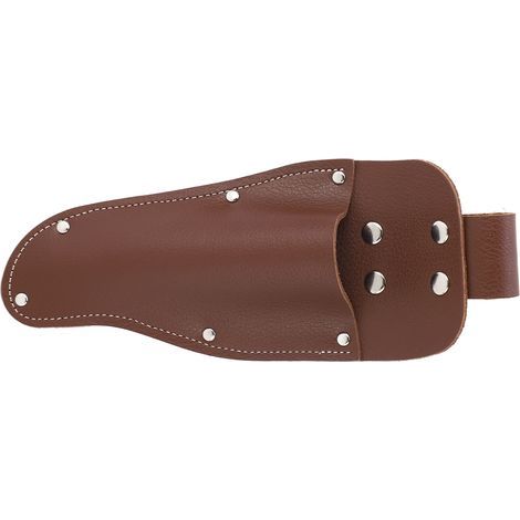 Lederscheide für Zangen und Gartenscheren, Gürteltasche zum Aufhängen für Gartengeräte, Gartenscheren, Scheren, Messer, Kaffee (1/5)