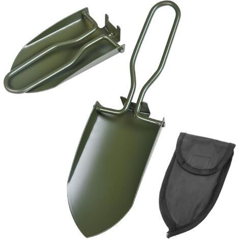 Folding Garden Shovel - Small Stainless Steel Hand Shovel - Folding Garden Shovel with Fanny Pack - for Gardening, Camping and Outdoor Activities (1/5)