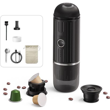 Cafetière expresso sans fil, 19bar, capsules, pour extérieur (1/5)