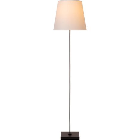 Lampe de pied Pendio Noir avec capuche blanche - 19790/81/30 (1/5)