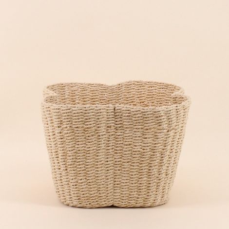 Panier en corde forme trèfle 25x18cm (1/5)