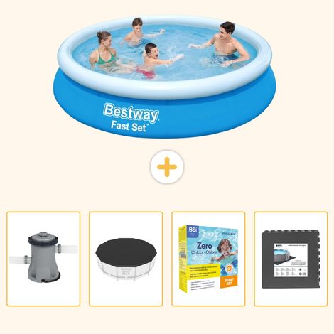 Bestway Bestway Fast Set Ronde - 366x76 cm - 5-pièces S259 (1/5)