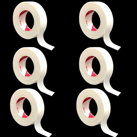 6 Rouleaux Ruban extension de cils, Adhésif médical microporeux, Transparent respirant, Pour isolation paupières