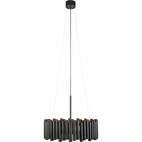 Markslojd LEVEL Plafonnier Cylindrique 3 Lumières Noir (1/3)