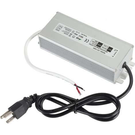Alimentation LED étanche IP67, petite taille, haute efficacité, protection de sécurité, entrée AC 100‑265V, prise US, sortie 12V. (1/5)