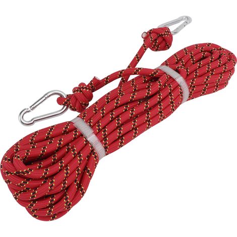 Corde d'escalade 10mm 15m résistance 3KN pour alpinisme et randonnée (1/5)