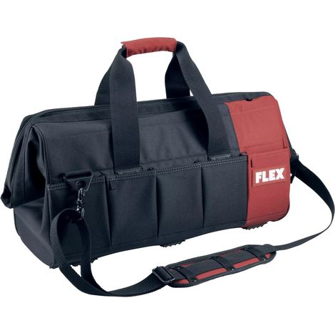 Flex – Sac à outils en textile indéchirable 570x290x330mm – Large ouverture – Compartiments internes et externes – Bandoulière rembourrée (1/6)