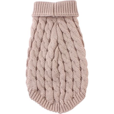 Pull Tricoté Pour Chien - Col Roulé Doux Et Chaud - Avec Paillettes Décoratives - Taille Unique (1/5)