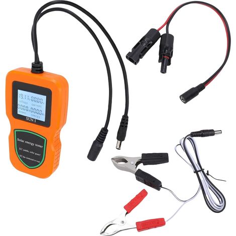 Testeur de panneau solaire 500 W Contrôle en temps réel Testeur de et de circuit Pour maison, appartement, camping-car, fourgon, camping, entretien extérieur et intérieur (1/5)