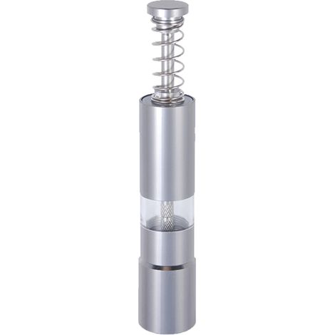 Moulin À Poivre - Acier Inoxydable - Mécanisme En Acier Inoxydable - Usage Unidirectionnel - Pour Cuisine Professionnelle Et Domestique - 1 Pièce (1/5)